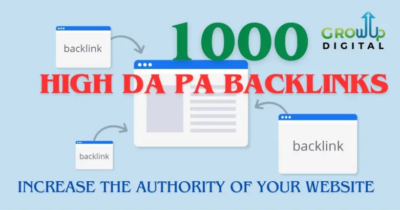 1000 backlinks growup digital marketing services